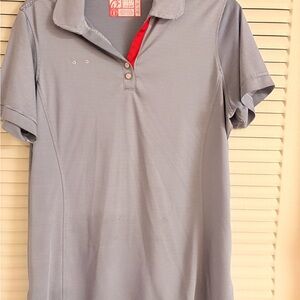 Chick Fil A blue striped shirt , 3 button down softly worn